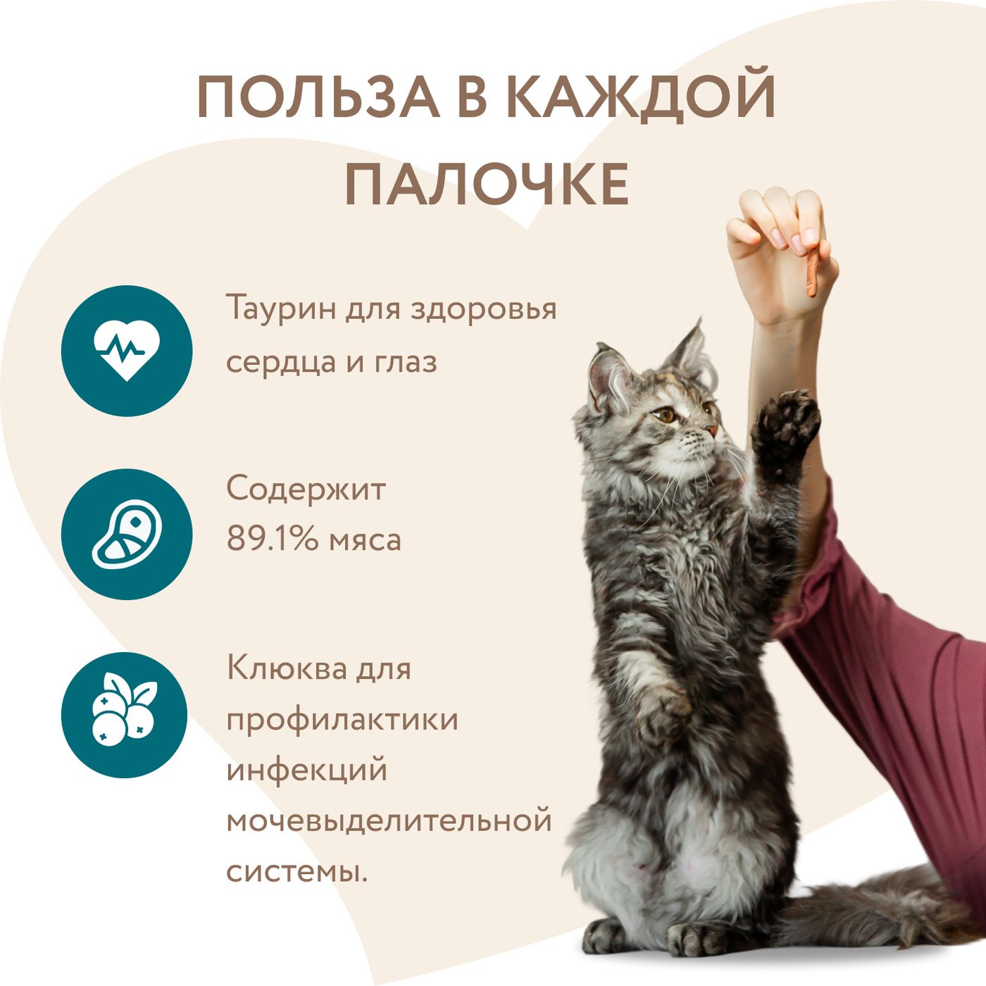 Лакомство Мнямс лакомые палочки для стерилизованных кошек из индейки и цыпленка 10х5 г — фото 4