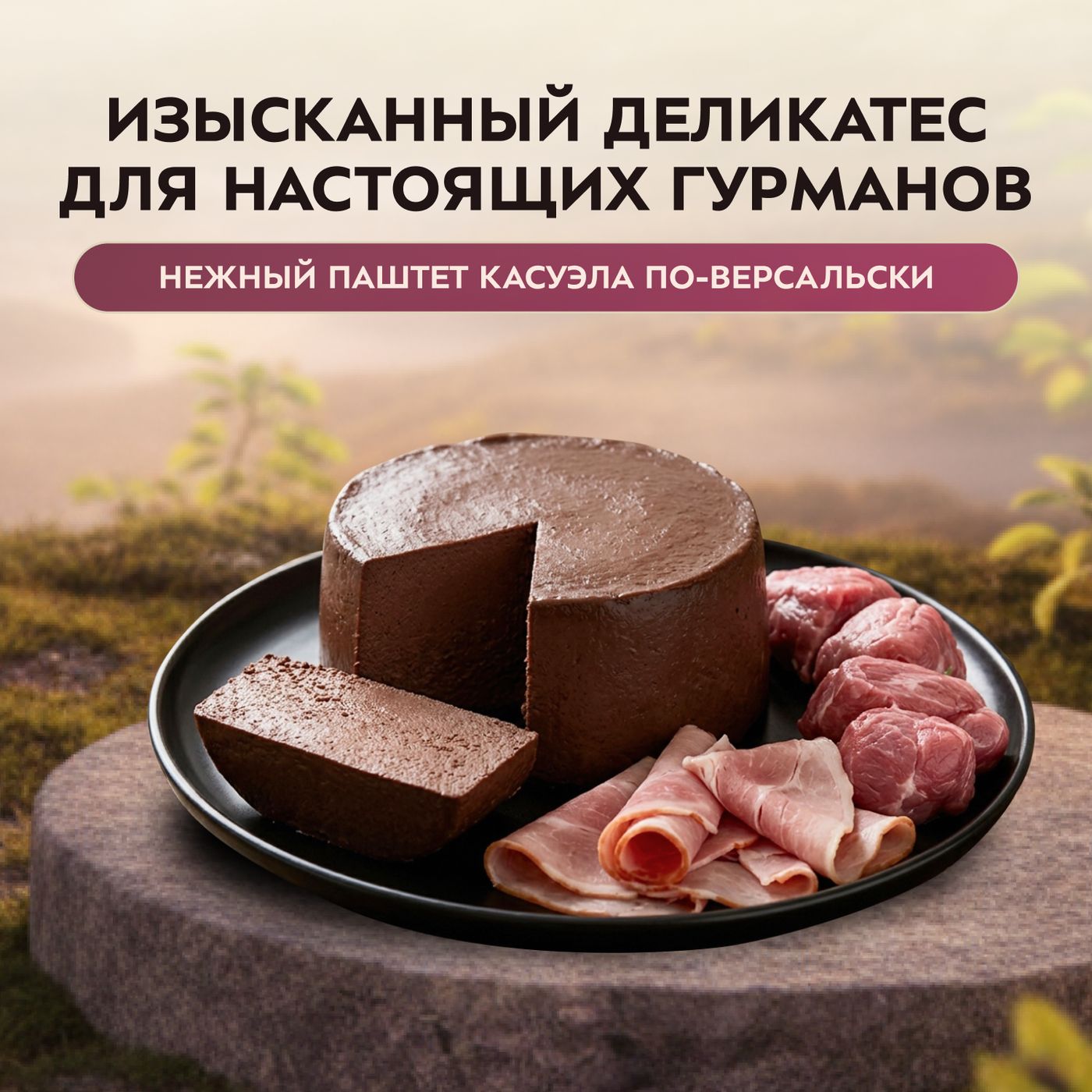 Влажный корм Мнямс Деликатес Паштет из телятины с ветчиной для собак всех пород "Террин по-версальски" 200 г — фото 4
