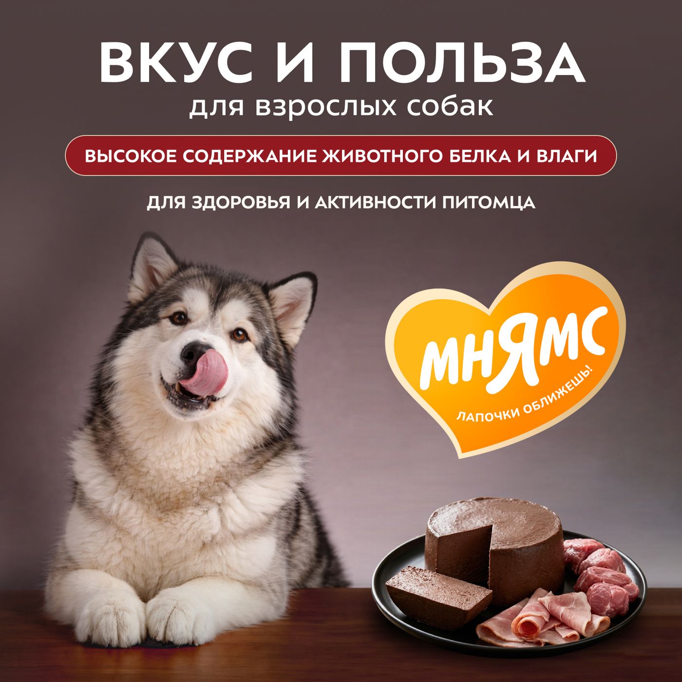 Влажный корм Мнямс Деликатес Паштет из телятины с ветчиной для собак всех пород "Террин по-версальски" 200 г — фото 5