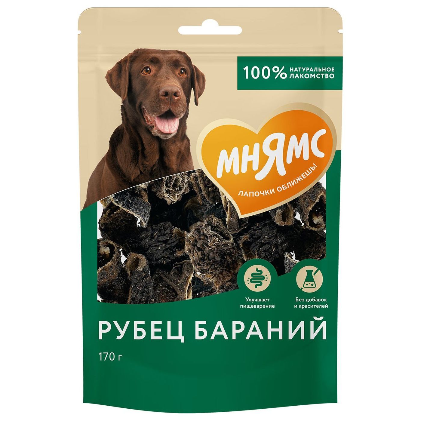 Лакомство Мнямс На каждый день для собак Рубец бараний 170 г