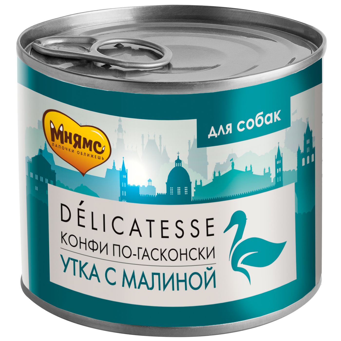 Влажный корм Мнямс Деликатес Паштет из утки с малиной для собак всех пород "Конфи по-гасконски" 200 г — фото 6