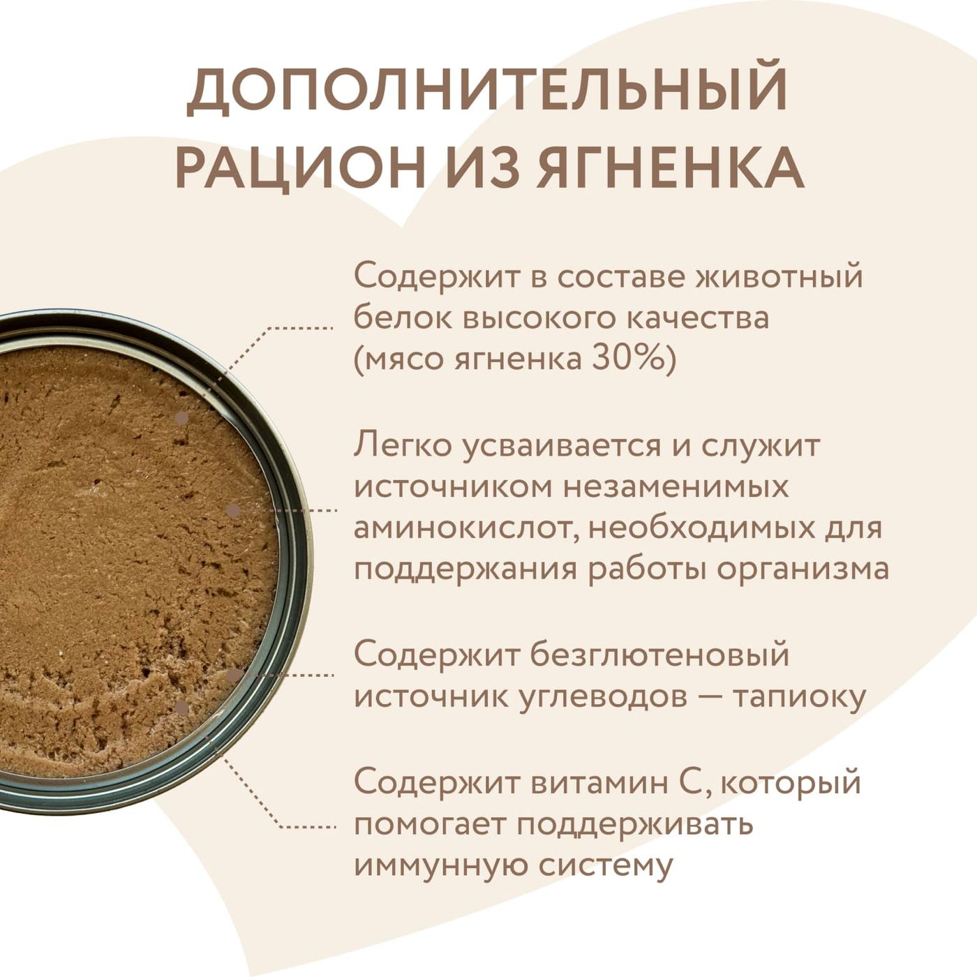 Влажный дополнительный корм Мнямс На каждый день Мусс из ягненка для собак и щенков старше 6 месяцев 80 г — фото 4