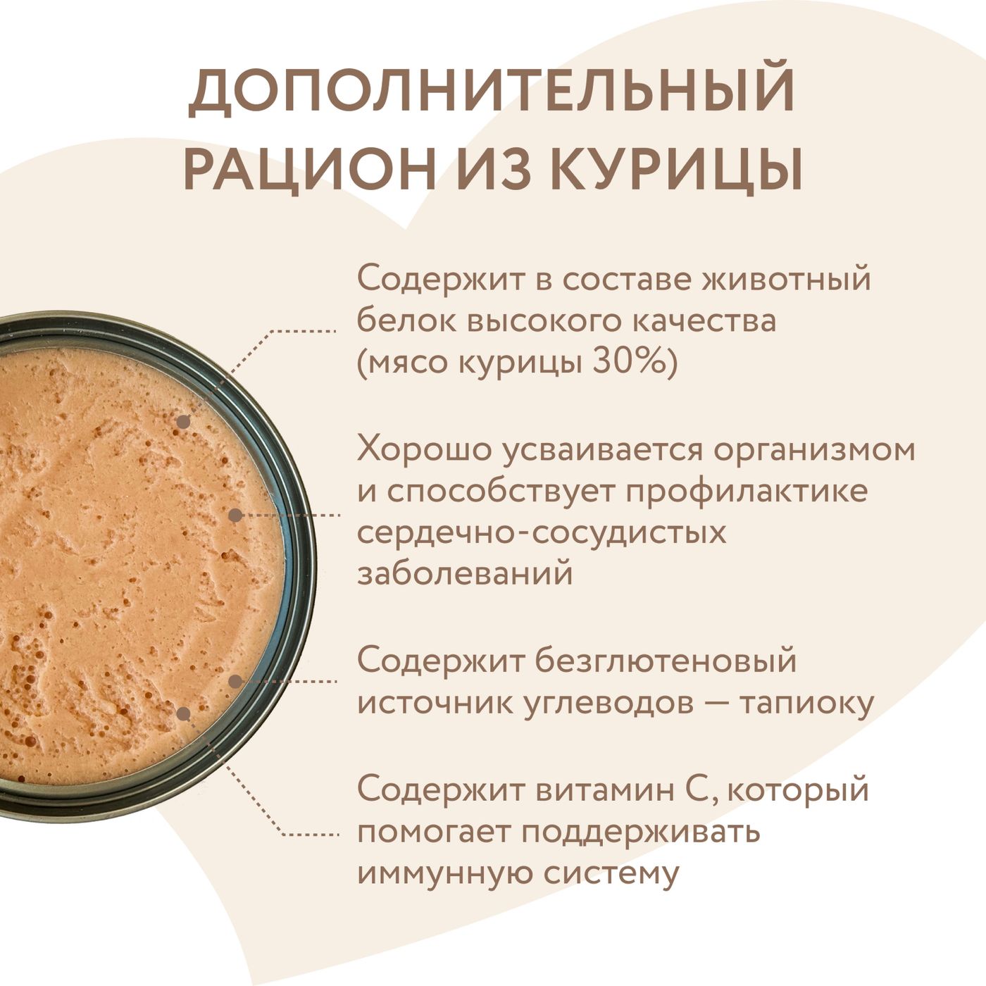 Влажный дополнительный корм Мнямс На каждый день Мусс из курицы с печенью для собак и щенков старше 6 месяцев 80 г — фото 4