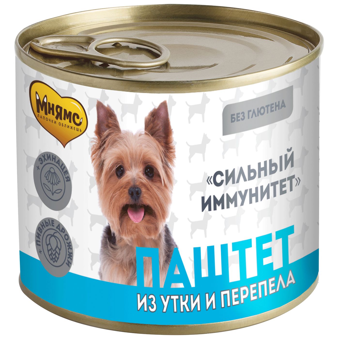 Влажный корм Мнямс На каждый день Паштет из утки и перепела для собак «СИЛЬНЫЙ ИММУНИТЕТ» 200 г — фото 8