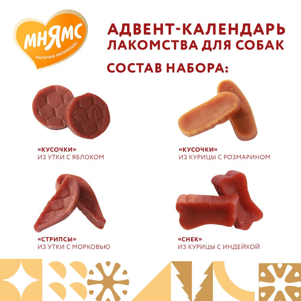Мнямс лакомства для собак «Адвент-календарь» 100г — фото 4