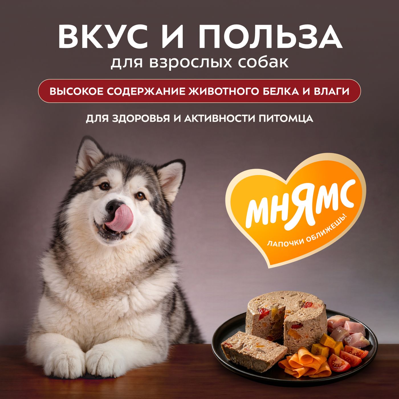 Влажный корм Мнямс Деликатес Паштет из кролика с овощами для собак всех пород "Касуэла по-мадридски" 200 г — фото 5
