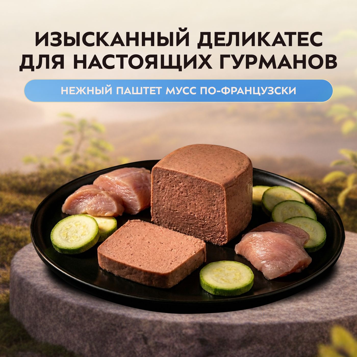 Влажный корм Мнямс Деликатес СТАРТЕР Паштет из индейки с цукини для щенков до 4 месяцев "Мусс по-французски" 200 г — фото 5