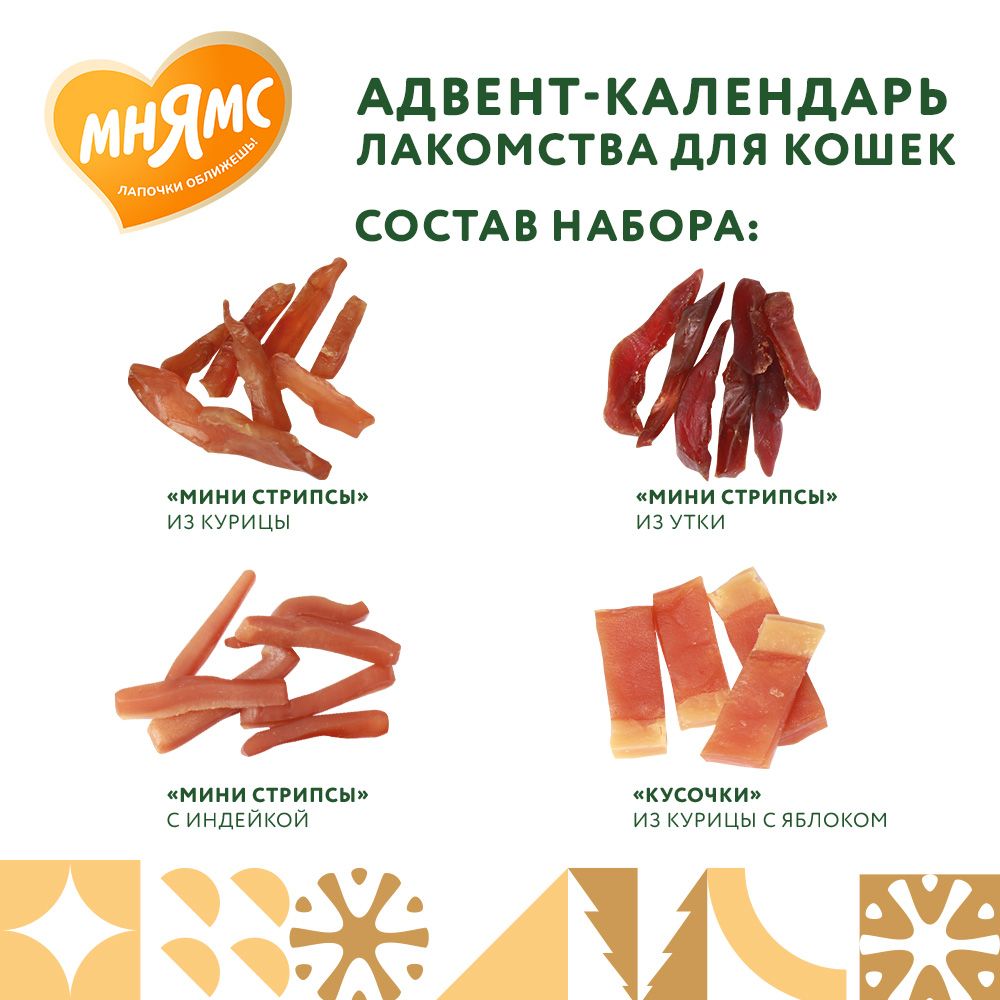 Мнямс лакомства для кошек «Адвент-календарь» 100г — фото 4