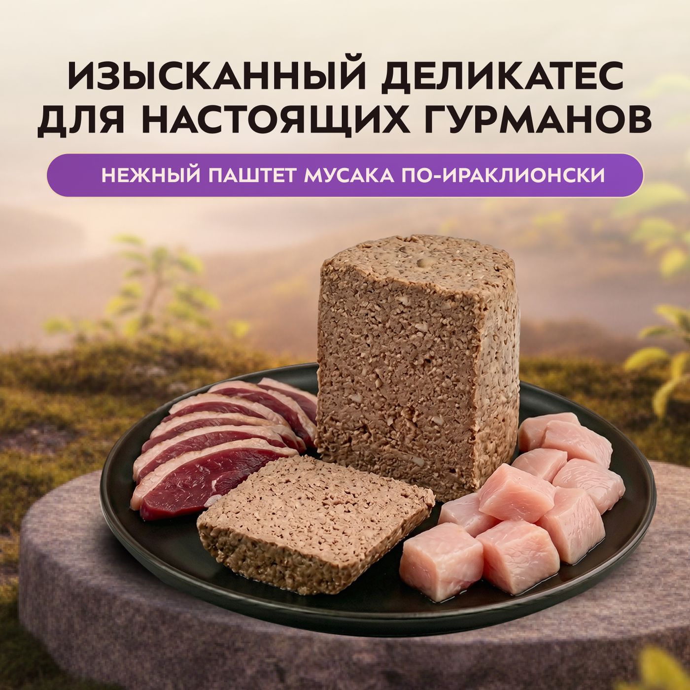Влажный корм Мнямс Деликатес Паштет из ягненка с овощами для собак всех пород "Мусака по-ираклионски" 400 г — фото 4