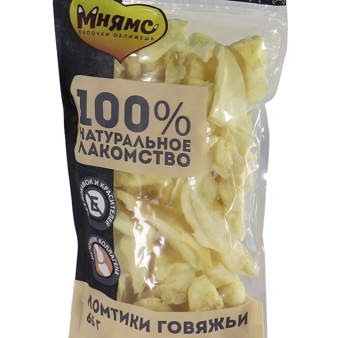 Лакомство Мнямс для собак Ломтики говяжьи 65г — фото 2