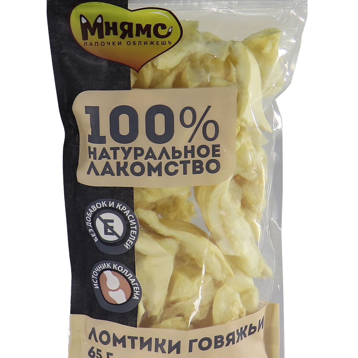 Лакомство Мнямс для собак Ломтики говяжьи 65г — фото 26