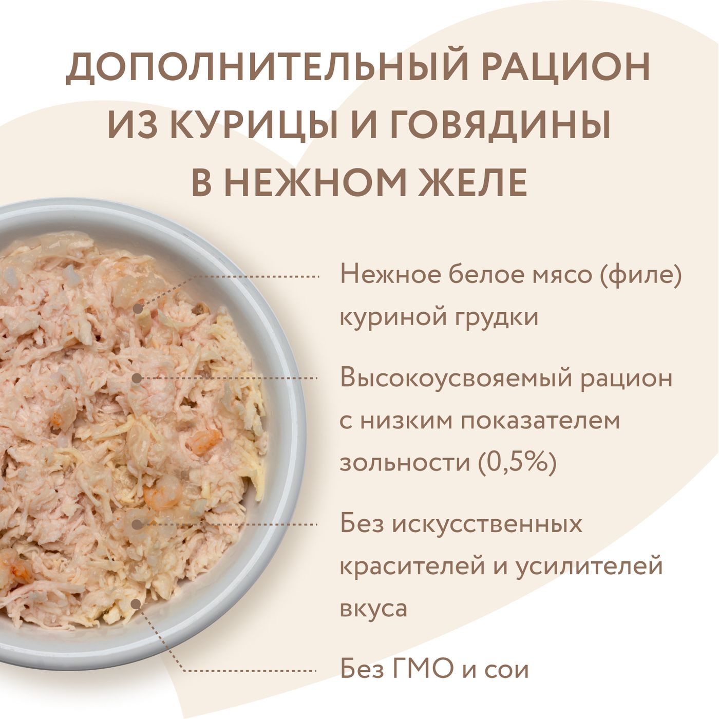 Влажный дополнительный корм Мнямс Деликатес для кошек Курица с креветками нежном желе 70 г — фото 8