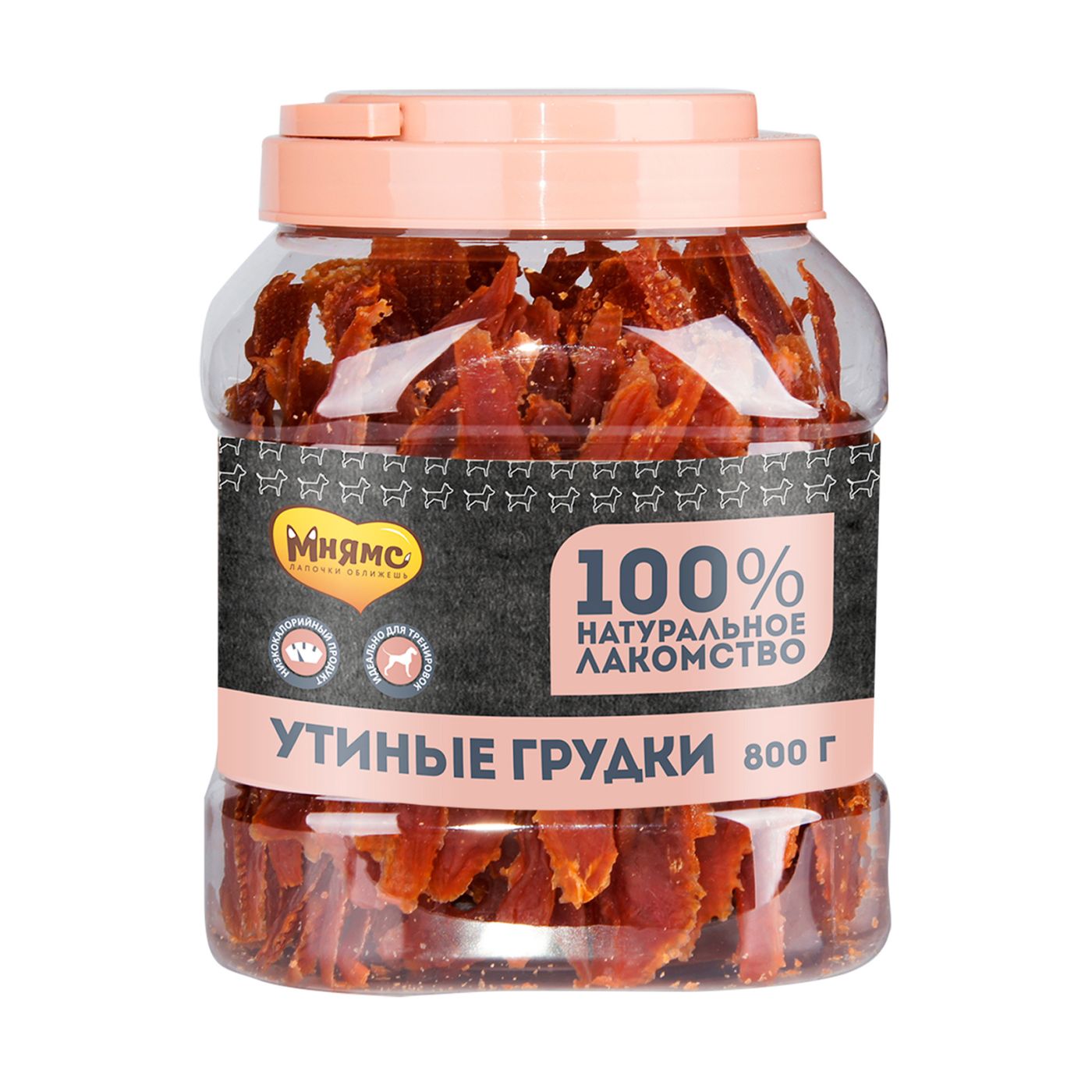Лакомство Мнямс На каждый день для собак Утиные грудки в банке 800 г — фото 6