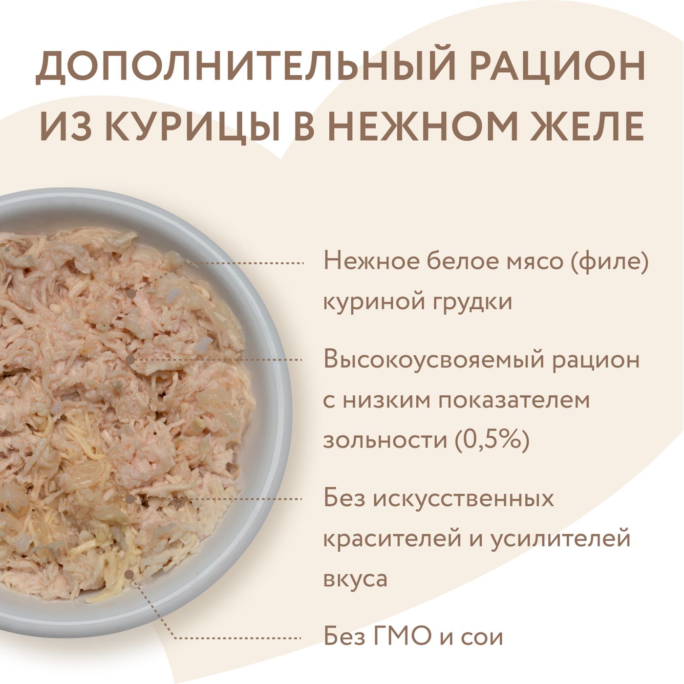 Влажный дополнительный корм Мнямс Деликатес для кошек Курица в нежном желе 70 г — фото 8