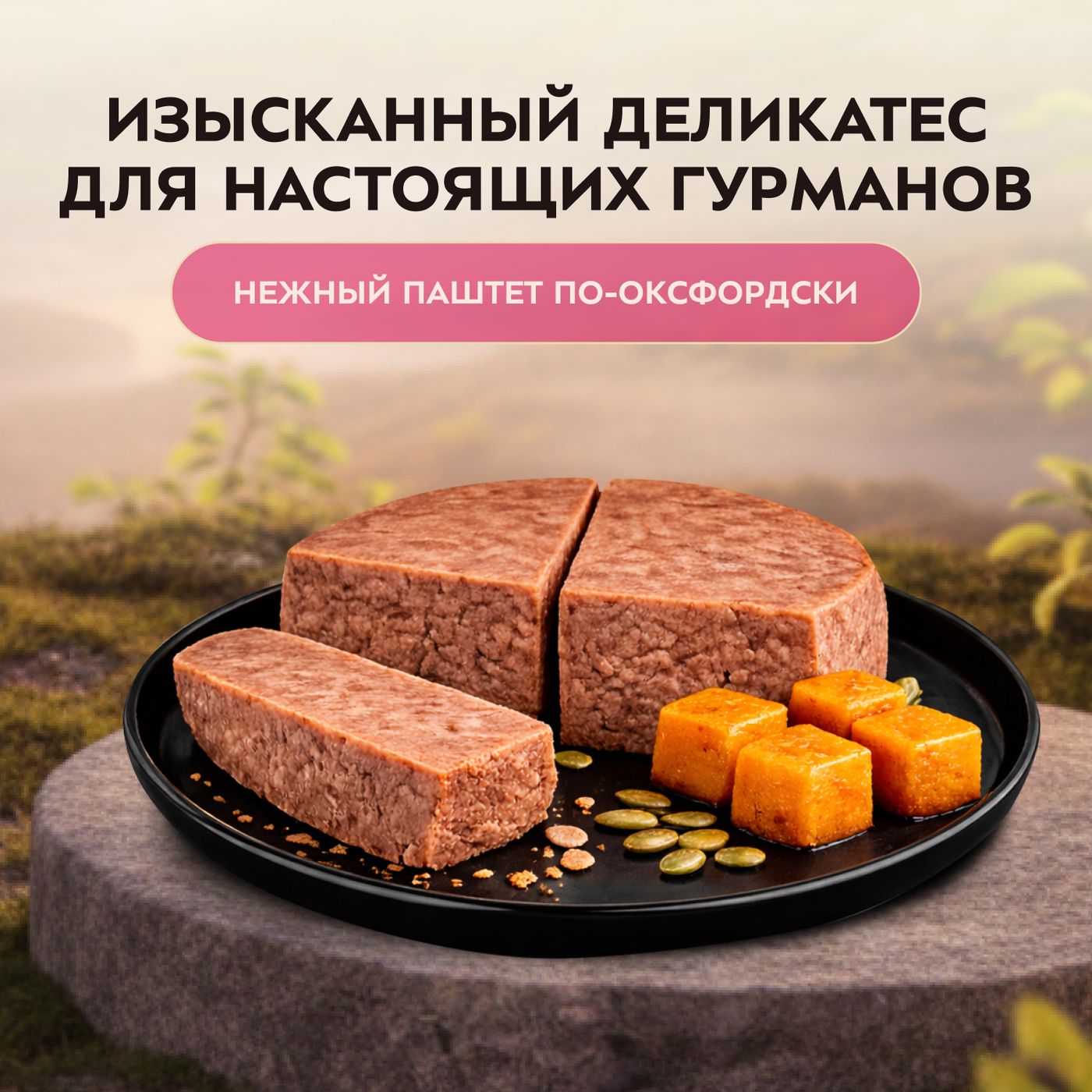 Влажный корм Мнямс Деликатес Индейка с тыквой для кошек "Паштет по-оксфордски" 100 г — фото 4
